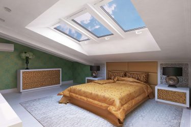 Idéias de design surpreendentes Quartos no sótão: 200 + (Foto) Interiores em estilo contemporâneo