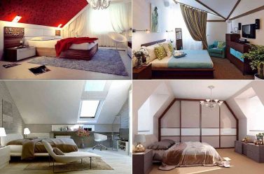 Idéias de design surpreendentes Quartos no sótão: 200 + (Foto) Interiores em estilo contemporâneo
