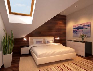 Idéias de design surpreendentes Quartos no sótão: 200 + (Foto) Interiores em estilo contemporâneo