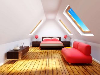 Idéias de design surpreendentes Quartos no sótão: 200 + (Foto) Interiores em estilo contemporâneo
