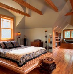 Idéias de design surpreendentes Quartos no sótão: 200 + (Foto) Interiores em estilo contemporâneo