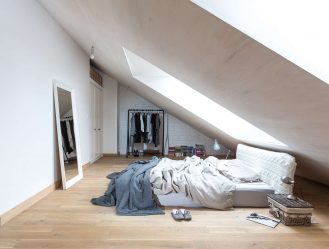 Idéias de design surpreendentes Quartos no sótão: 200 + (Foto) Interiores em estilo contemporâneo