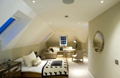 Idéias de design surpreendentes Quartos no sótão: 200 + (Foto) Interiores em estilo contemporâneo
