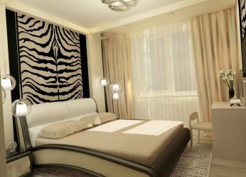 Quarto com papel de parede de duas cores 210+ Foto: Idéias de design que não deixarão ninguém indiferente