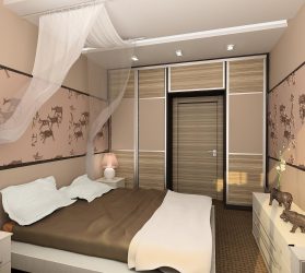Quarto com papel de parede de duas cores 210+ Foto: Idéias de design que não deixarão ninguém indiferente