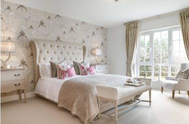 Quarto com papel de parede de duas cores 210+ Foto: Idéias de design que não deixarão ninguém indiferente