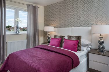 Quarto com papel de parede de duas cores 210+ Foto: Idéias de design que não deixarão ninguém indiferente