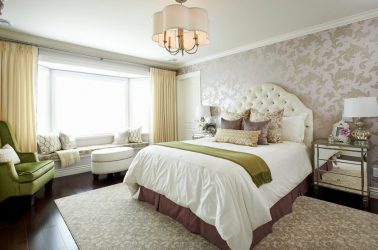 Quarto com papel de parede de duas cores 210+ Foto: Idéias de design que não deixarão ninguém indiferente