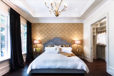 Quarto com papel de parede de duas cores 210+ Foto: Idéias de design que não deixarão ninguém indiferente
