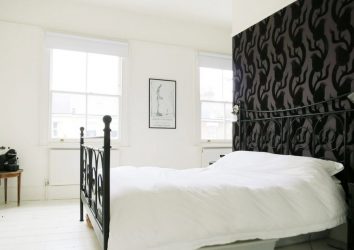 Quarto com papel de parede de duas cores 210+ Foto: Idéias de design que não deixarão ninguém indiferente