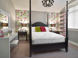 Quarto com papel de parede de duas cores 210+ Foto: Idéias de design que não deixarão ninguém indiferente