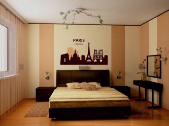 Quarto com papel de parede de duas cores 210+ Foto: Idéias de design que não deixarão ninguém indiferente