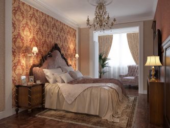 Quarto com papel de parede de duas cores 210+ Foto: Idéias de design que não deixarão ninguém indiferente