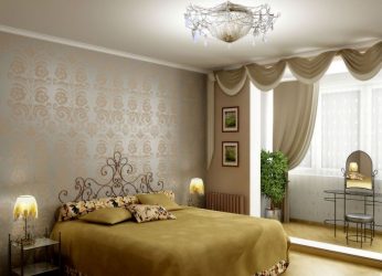 Quarto com papel de parede de duas cores 210+ Foto: Idéias de design que não deixarão ninguém indiferente
