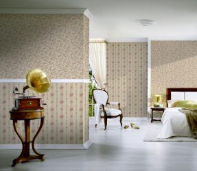 Quarto com papel de parede de duas cores 210+ Foto: Idéias de design que não deixarão ninguém indiferente