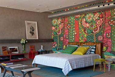 Quarto com papel de parede de duas cores 210+ Foto: Idéias de design que não deixarão ninguém indiferente