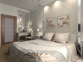 Quarto com papel de parede de duas cores 210+ Foto: Idéias de design que não deixarão ninguém indiferente