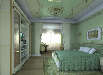 Quarto com papel de parede de duas cores 210+ Foto: Idéias de design que não deixarão ninguém indiferente