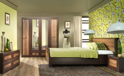 Quarto com papel de parede de duas cores 210+ Foto: Idéias de design que não deixarão ninguém indiferente