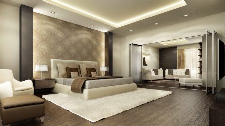 Quarto com papel de parede de duas cores 210+ Foto: Idéias de design que não deixarão ninguém indiferente