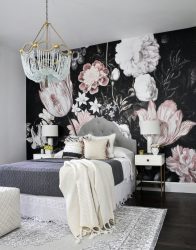 Quarto com papel de parede de duas cores 210+ Foto: Idéias de design que não deixarão ninguém indiferente