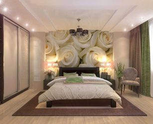 Quarto com papel de parede de duas cores 210+ Foto: Idéias de design que não deixarão ninguém indiferente