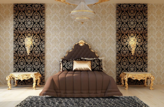 Bedroom with two-color wallpaper 210+ Photo: Design ideas that will not leave anyone indifferent