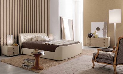 Quarto com papel de parede de duas cores 210+ Foto: Idéias de design que não deixarão ninguém indiferente