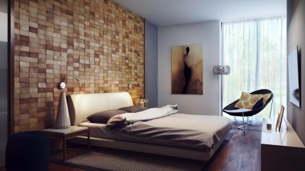 Quarto com papel de parede de duas cores 210+ Foto: Idéias de design que não deixarão ninguém indiferente