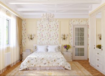 Quarto com papel de parede de duas cores 210+ Foto: Idéias de design que não deixarão ninguém indiferente