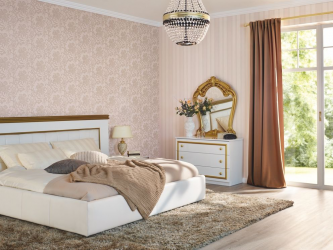 Quarto com papel de parede de duas cores 210+ Foto: Idéias de design que não deixarão ninguém indiferente