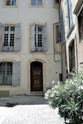 Exemplos de sucesso da transformação da fachada da casa com a ajuda de persianas para janelas (madeira, metal, plástico). Tornar simples e bonito (+ Avaliações)