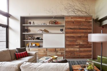 Paredes modernas na sala de estar (370+ Photos): Modern room style