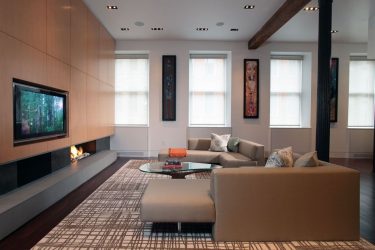 Paredes modernas na sala de estar (370+ Photos): Modern room style