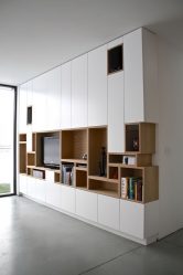 Paredes modernas na sala de estar (370+ Photos): Modern room style