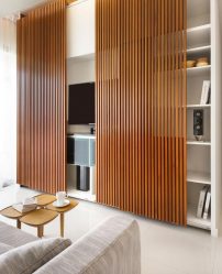 Paredes modernas na sala de estar (370+ Photos): Modern room style