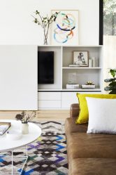 Paredes modernas na sala de estar (370+ Photos): Modern room style