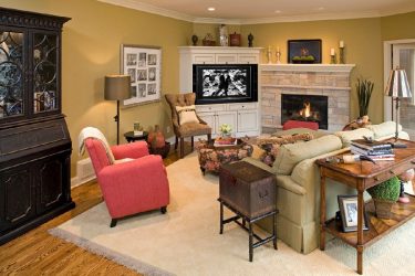 Paredes modernas na sala de estar (370+ Photos): Modern room style