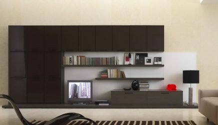 Paredes modernas na sala de estar (370+ Photos): Modern room style