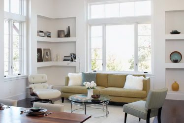 Paredes modernas na sala de estar (370+ Photos): Modern room style