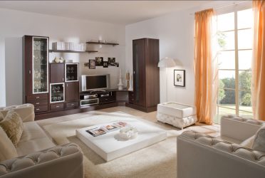 Paredes modernas na sala de estar (370+ Photos): Modern room style