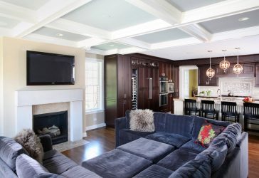 Paredes modernas na sala de estar (370+ Photos): Modern room style