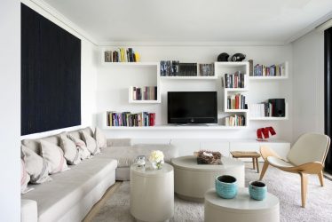 Paredes modernas na sala de estar (370+ Photos): Modern room style