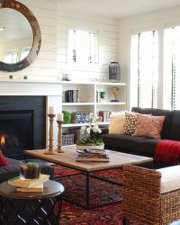 Paredes modernas na sala de estar (370+ Photos): Modern room style