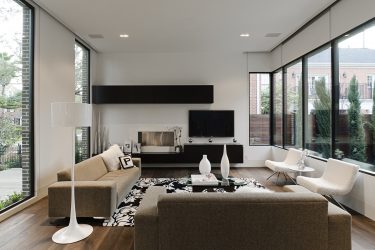 Paredes modernas na sala de estar (370+ Photos): Modern room style