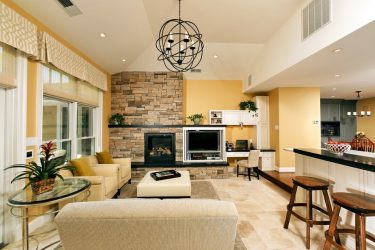 Paredes modernas na sala de estar (370+ Photos): Modern room style