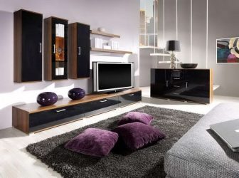 Paredes modernas na sala de estar (370+ Photos): Modern room style