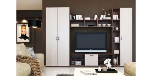 Paredes modernas na sala de estar (370+ Photos): Modern room style