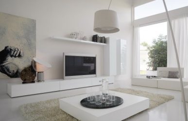 Paredes modernas na sala de estar (370+ Photos): Modern room style