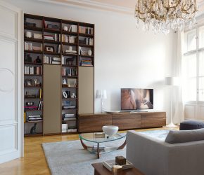 Paredes modernas na sala de estar (370+ Photos): Modern room style